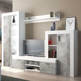 thumbnail of TITO parete attrezzata porta tv soggiorno moderna di design 263x40x200 h colore Cemento