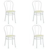 thumbnail of SEDIAOFFICE Set da 4 Sedie Modello Thonet in Metallo 88x48x42 cm Ideale Per Bar, Ristoranti, Sale e Bistrot ad Uso Interno e Esterno Bianco Lucido