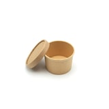 thumbnail of Pot alimentaire kraft brun 240 ml (8 oz) avec couvercle (25 U)