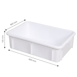 thumbnail of GILAC Bac renforcé 600 x 400 - 25 L - Blanc G119721