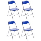 thumbnail of Set De 4 Sillas Plegables Felix Azul/plateado