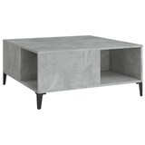 thumbnail of Table basse gris béton 80x80x36,5 cm bois d'ingénierie Modèle Ombre Nova Plus