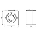 thumbnail of Jung Lichtsignal o.Haube 637-10 W 637-10W