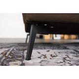 thumbnail of KAWOLA Sofá BLOOM Sofá de esquina de cuero marrón oscuro Recamiere izquierda