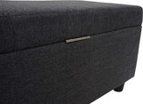 thumbnail of Aufbewahrungs-Truhe Lars XXL | HxBxT 45x180x45cm | Stoff/Textil |  Dunkelgrau | Sitzbank Bank