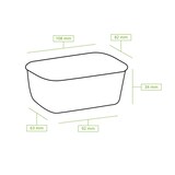 thumbnail of greenbox - Kartonschale / Salatschale 150 ml, 11 x 8 x 3,5 cm, braun, rechteckig, 1000 St.