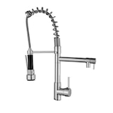 thumbnail of Torneira de Chuveiro Cromada com misturador de água quente e fria e guindaste com bico duplo