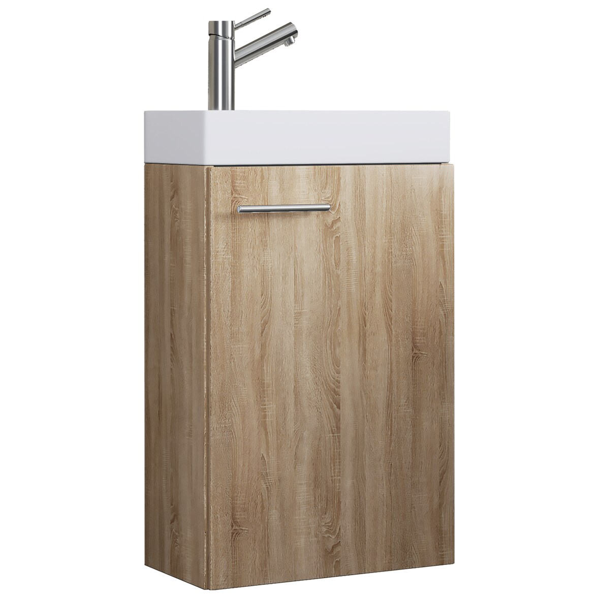 VCM Badmöbel Waschtisch Slito Sonoma-Eiche H. 60 x B. 41 x T. 22 cm