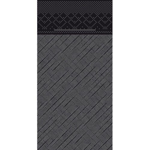 Sovie HORECA Besteckserviette Schwarz aus Tissue Deluxe® 40 x 40 cm, 100 Stück