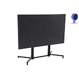 thumbnail of METRO PROFESSIONAL Inklapbare bistrotafel Aveiro, staal, houtprint, 120 x 70 cm, rechthoekig, donkergrijs/zwart