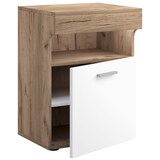 thumbnail of VCM Nachttisch Slepal Honig-Eiche / Weiß H. 61 x B. 45 x T. 39 cm