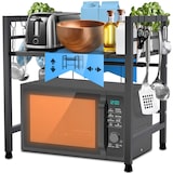 thumbnail of Mikrowellenregal Marana stufig schwarz/2-stufig