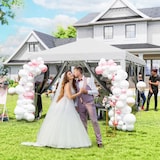 thumbnail of Outsunny carpa plegable 6x3 m cenador plegable con 6 paredes laterales de malla anti-UV y bolsa de transporte para camping fiestas crema