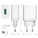thumbnail of Aplic USB-Ladegerät 3000 mA, Quick Charge 3.0 USB-Ladegerät 1x USB A QC 3.0 Port / max. 3A über QC