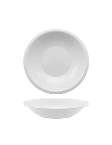 Piatto Fondo Melamina Bianca, Confezione da 12