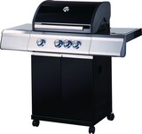 thumbnail of Tarrington House 3-Brenner Gasgrill PAXTON, Edelstahl / Gusseisen, 67 x 124 x 115 cm, mit Seitenbrenner, Warmhaltegitter, fahrbar, schwarz