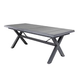 thumbnail of Mesa de jardim, extensível 202 a 264 cm, alumínio e cerâmica, cor antracite, 202/264x102x78 cm