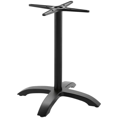 Garden Emotions Outdoor Tischgestell für quadratische und runde Tischplatten bis 80x80 cm Nancy schwarz