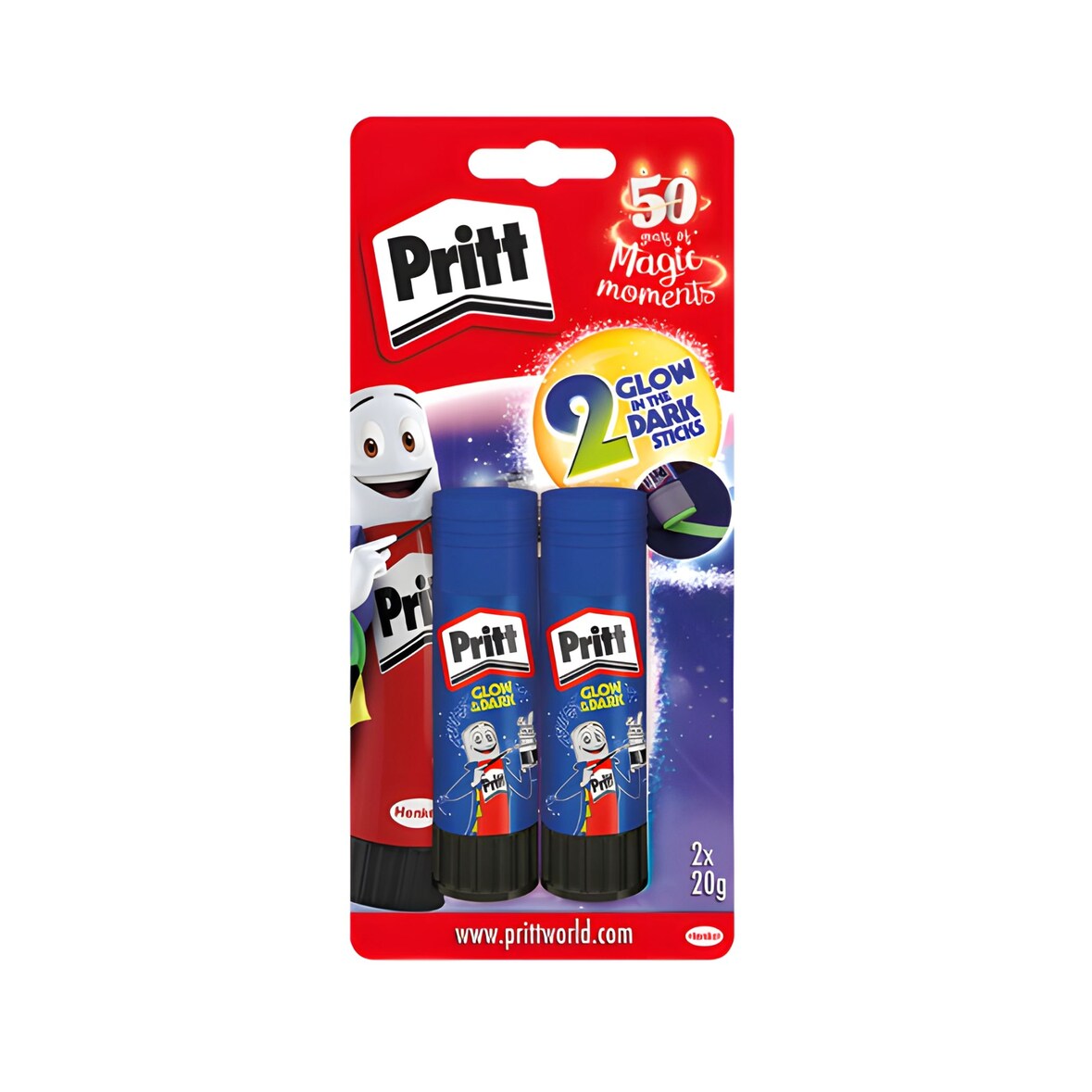 Pritt Klebestift Glow in t.D. 2x20g