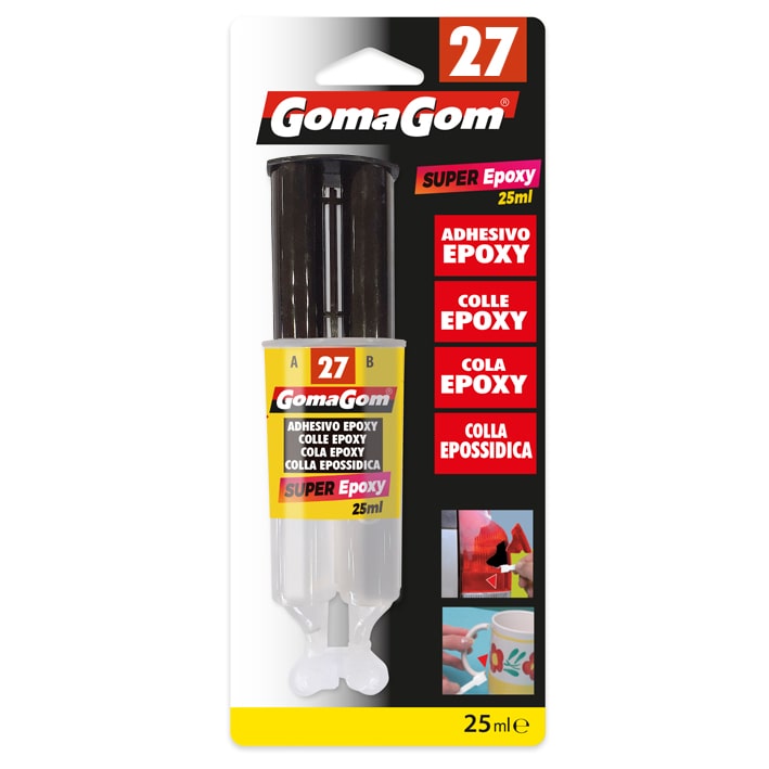 Cola 16921 - Gomagom Nº27 Blister Cola Epoxy 25ml - 12 unidades