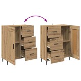 thumbnail of vidaXL Sideboard Artisan-Eiche 69,5 x 34 x 90 cm Verbundholz und Eisen