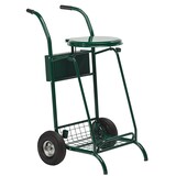 thumbnail of ROSSIGNOL Chariot de voirie roues pneumatiques 110L avec couvercle MOBISAC vert mousse