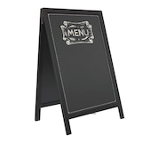 thumbnail of METRO PROFESSIONAL Kundenstopper, Kiefernholz/Metall, 55 x 56 x 82 cm, schwarz