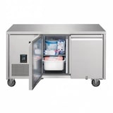 thumbnail of Table Réfrigérée Négative Inox 2 Portes GN 1/1 - 267L Froid Ventilé Premium - Polar Série U