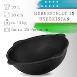 thumbnail of Kazan 22 L mit Utschak Feuerofen Ø44 cm Uchag 2 mm Stahl Kasan Feuerstelle Utschag Campingofen Feldküche Außenküche Eintopfofen Kessel Camping BBQ