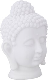 thumbnail of Relaxdays Buddha Kopf, Kunststoff, Buddha-Figur, HBT: 17x12x10 cm, Zen-Deko für Wohnzimmer & Bad, Feng Shui Deko, weiß