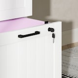 thumbnail of HOMCOM cajonera de oficina mueble archivador con 3 cajones cajonera para escritorio con rieles colgantes ajustables 40x40x101 cm blanco