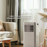 thumbnail of EVVO Aire Acondicionado Portatil 3 in 1 Clima P9, silencioso, 9.000 BTU, con Mando a Distancia, Superficie 20m2, Clase energética A, Blanco