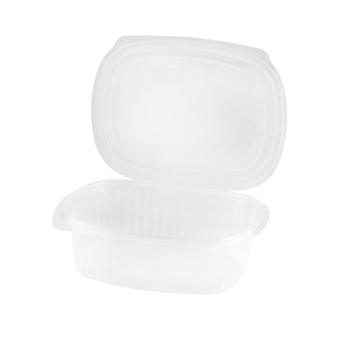 METRO Professional Verpackungsbecher, Polypropylen, 500 ml, mit Deckel, transparent, 25 Stück