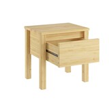 thumbnail of Nachttisch Kiefer massiv Nachtkästchen Bettkommode Nachtschrank mit Schublade 90.20-K14
