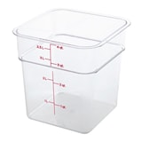 thumbnail of CAMBRO - 4SFSCW-135 - Recipiente cuadrado 3,8 L - 18,5 x 18,5 x 18,7 cm - Transparente (Tapa no incluida) - Venta 1 unidad.