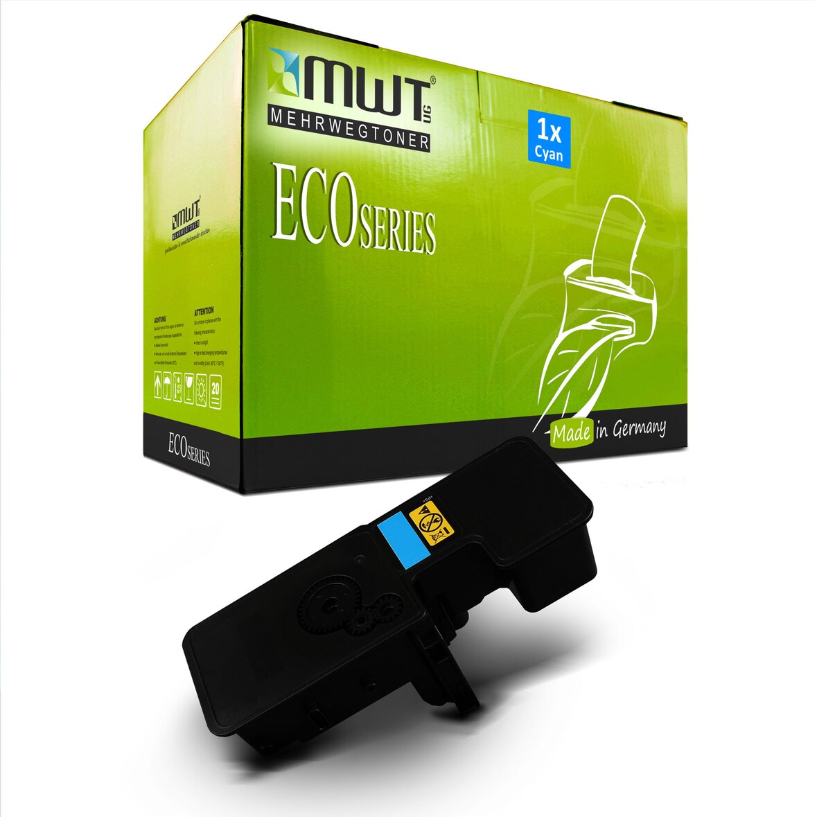 1 Mehrwegtoner kompatible Lasertoner ersetzt Triumph-Adler PK-5014C 1T02R9CUT0 Cyan