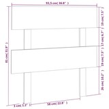 thumbnail of vidaXL Kopfteil 93,5x3x81 cm Massivholz Kiefer