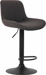 thumbnail of CHEFGASTRO 2er Set Barhocker SAHARA Stoff Schwarz HxBxT 86x50x50cm Stoff Dunkelgrau Barstuhl