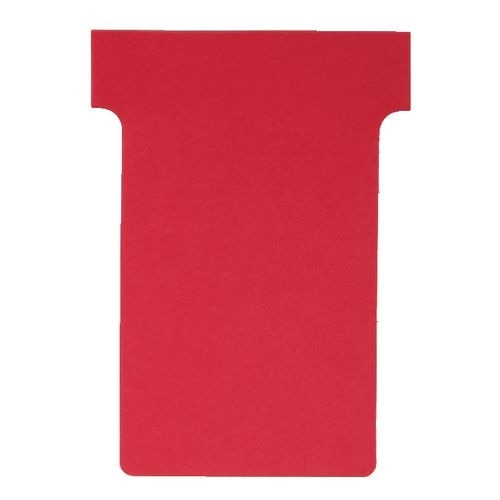 Nobo T-Steckkarten 3 Rot 6 x 8,5 cm 100 Stück