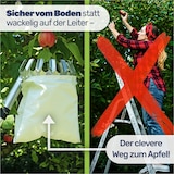 thumbnail of Praktischer Obstpflücker mit Teleskopstange Ideal für Äpfel und Birnen