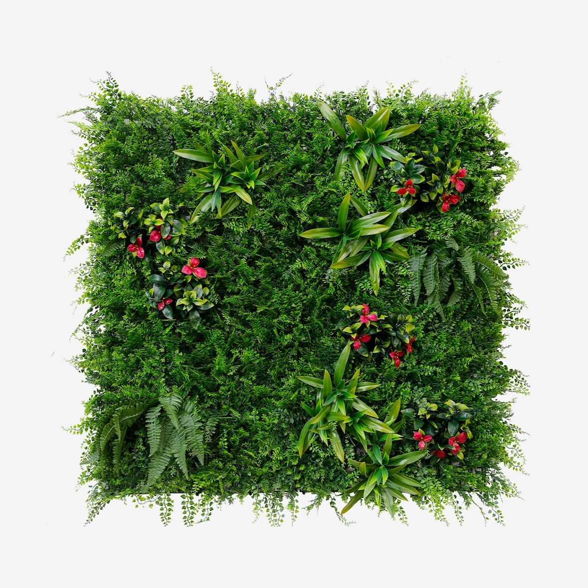 Siepe artificiale 3D pannello 100x100cm piante realistica Cerrum-BLC100V