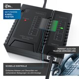 thumbnail of CSL Netzwerk Kabeltester für RJ45 & RJ11 Kabel Testen von Leitungen in Böden, Wänden & Decken