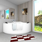 thumbnail of Pool Badewanne Eckwanne Wanne S60-EH 140x140cm mit Tür Walk-in-Pool
