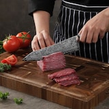 thumbnail of Wakoli EDIB Pro Damast Chefmesser Kiritsuke I 20cm Klinge I Pakkaholzgriff