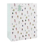 thumbnail of Clairefontaine 6x Geschenktasche L 26,5x14x33 cm, Weihnachten Schnee - Weiß X-29535-2C