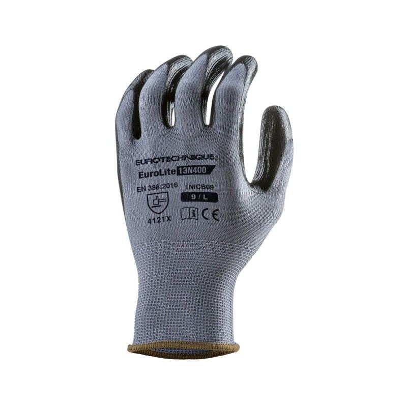 Coverguard - Gants manutention gris enduit nitrile EUROLITE 13N400 (Pack de 10) http://carbonn.fr/img/co/295.jpg Taille 11
