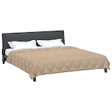 thumbnail of vidaXL Sommerdecke Taupe 220 x 240 cm Mikrofaser