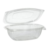 thumbnail of PAPSTAR, Saladebakken met deksels, PLA "pure" 1 l 7,6 cm x 20,5 cm x 16,8 cm glashelder