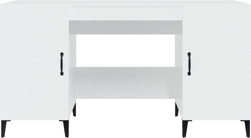 Bureau tafel werkplek computermeubel computerstudie glanzend 140 x 50 x ...
