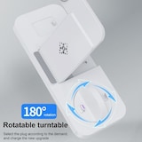 thumbnail of Chargeur Sans Fil 6 en 1 Pliable Rapide Pour Téléphones AirPods Et Montres Blanc YONIS